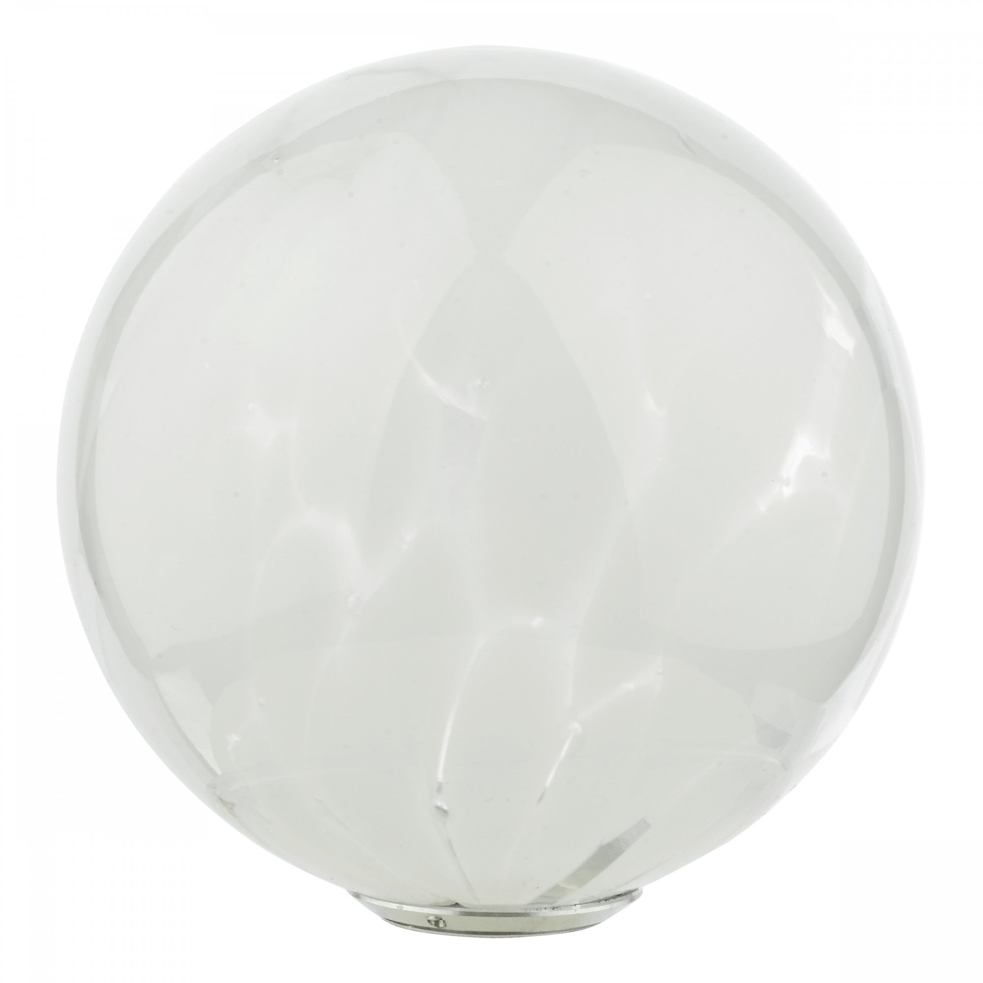 A 10cm clear glass sphere, designed for decorative or lighting purposes.