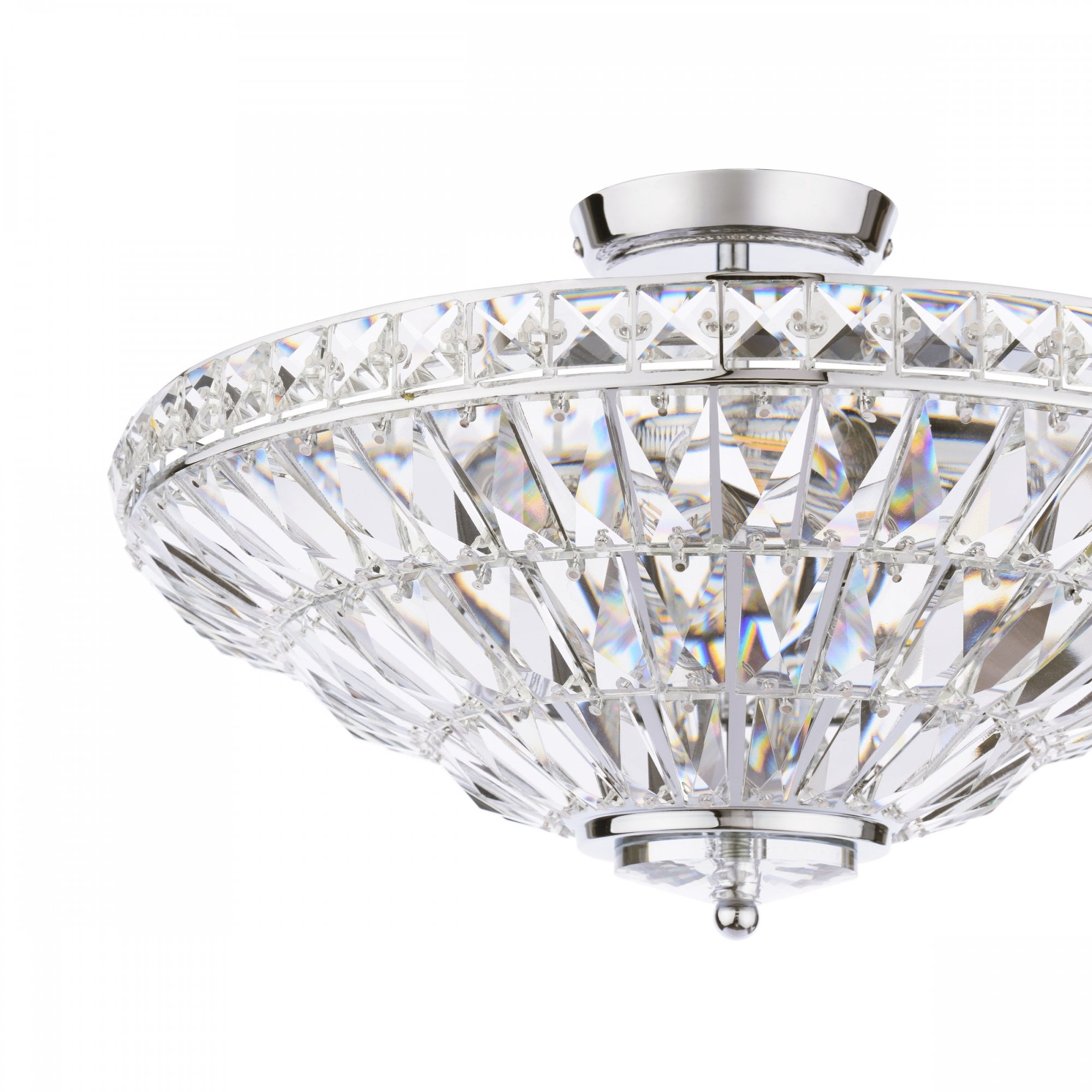 An elegant crystal ceiling light, perfect for adding a touch of sophistication to your home.