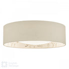 An English Heritage ceiling light with a bird and blossom pattern.