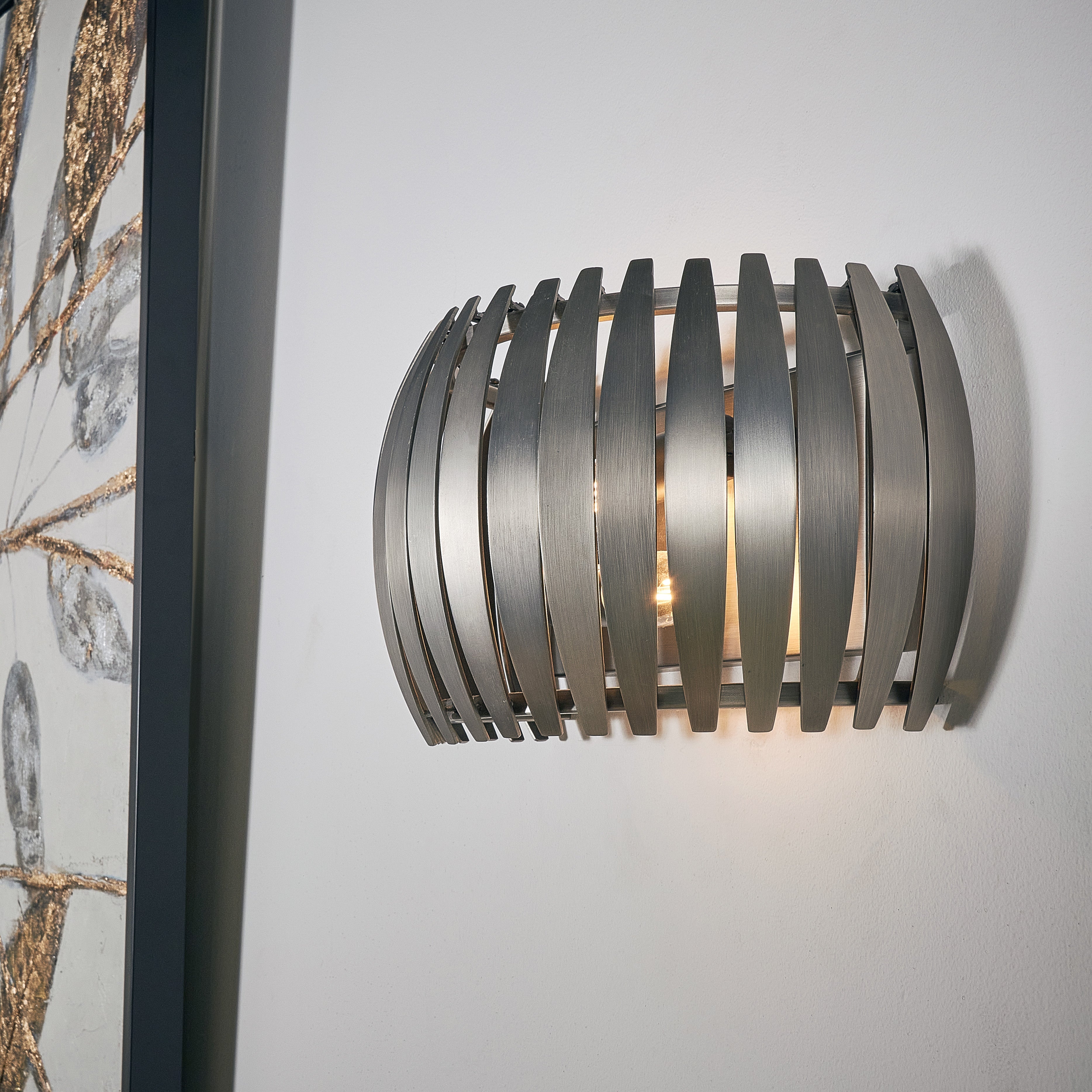 Dean Gunmetal Wall Lamp by RV Astley