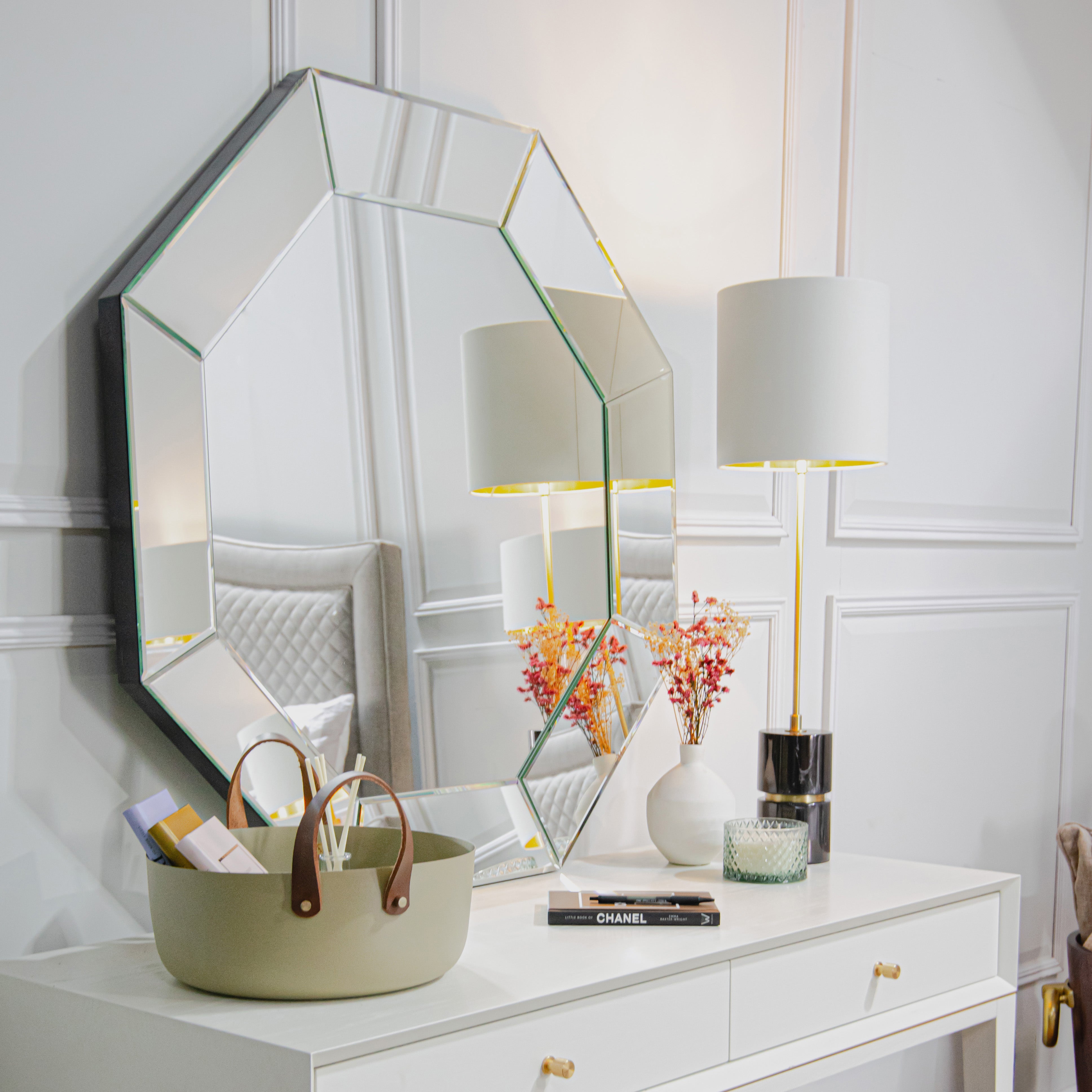 Leigh Large Octagonal Mirror by RV Astley