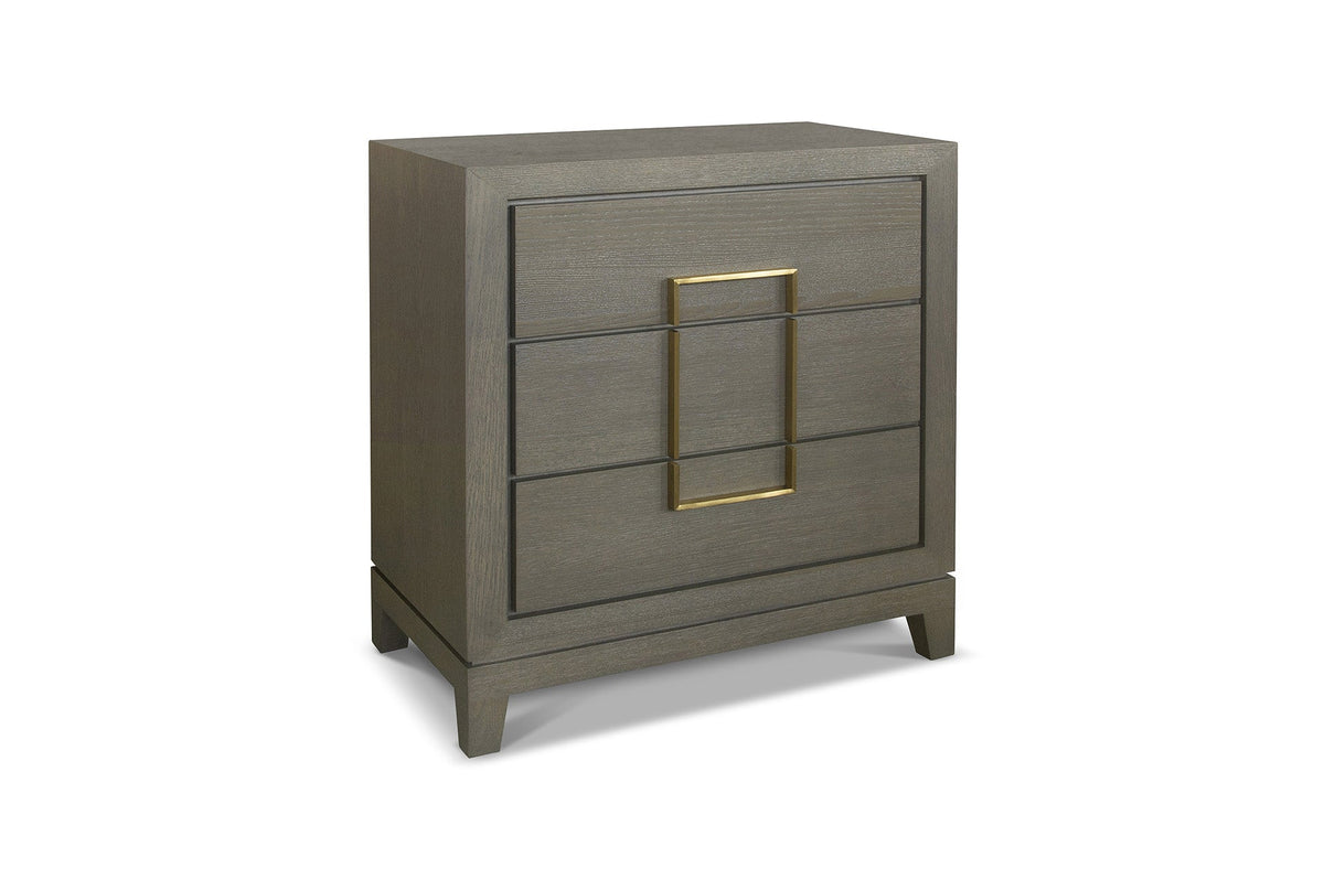 Lucca Grey Oak 3 Drawer Chest by Berkeley Designs