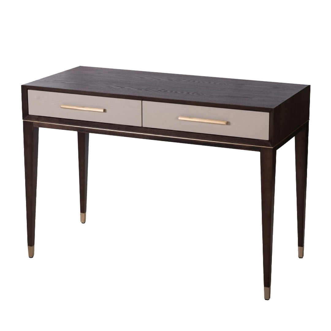 Arnaude Ceramic Grey & Chocolate Dressing Table by RV Astley