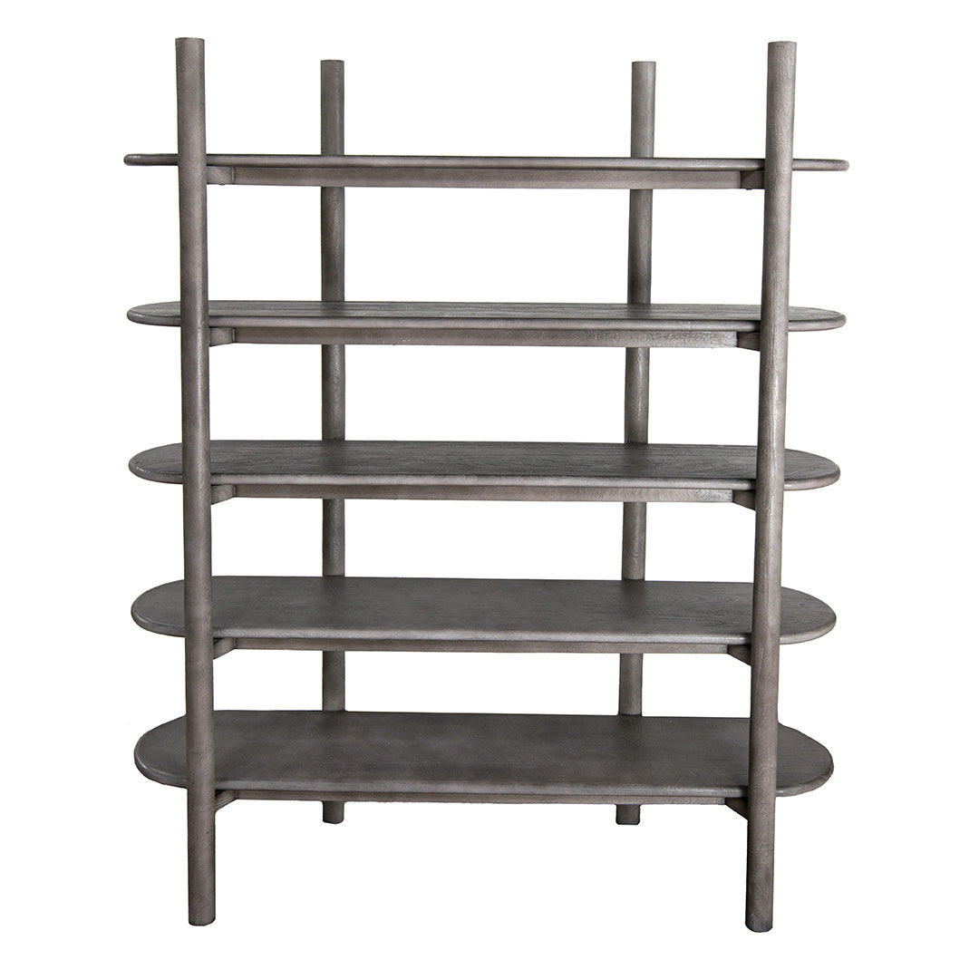 Canes Grey Wood Bookcase by RV Astley