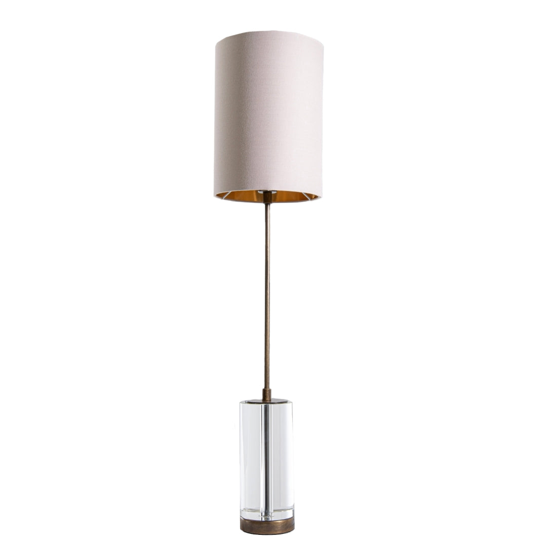Reno Large Antique Brass Table Lamp - 80cm by RV Astley