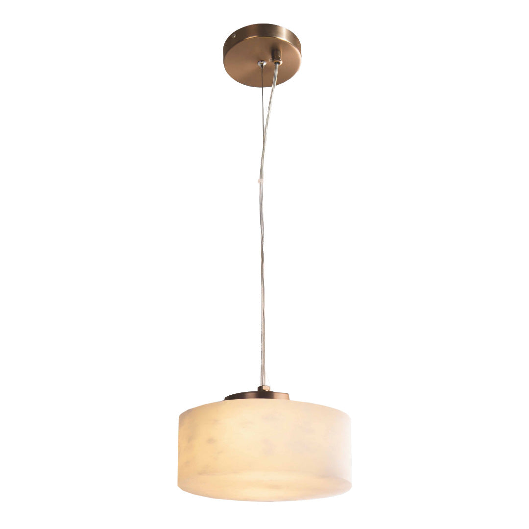 Sorcha Bronze & Alabaster Pendant Light by RV Astley