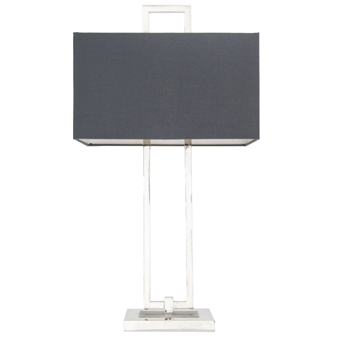 Danby Nickel & Gunmetal Table Lamp by RV Astley