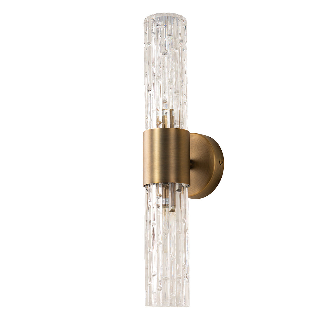 Ansley Brass & Glass Long Wall Light by RV Astley