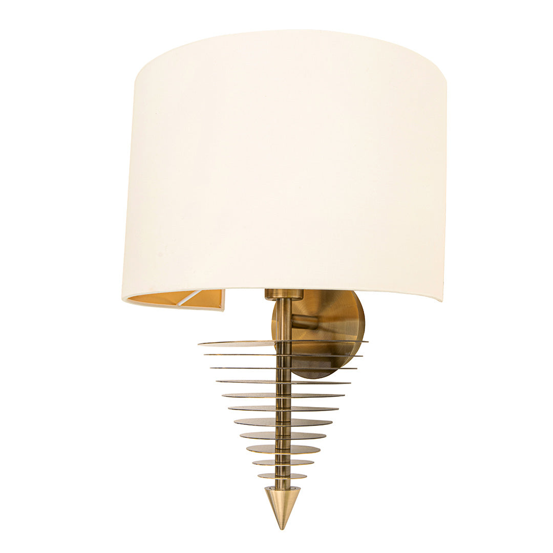 Lea Antique Brass Wall Light by RV Astley