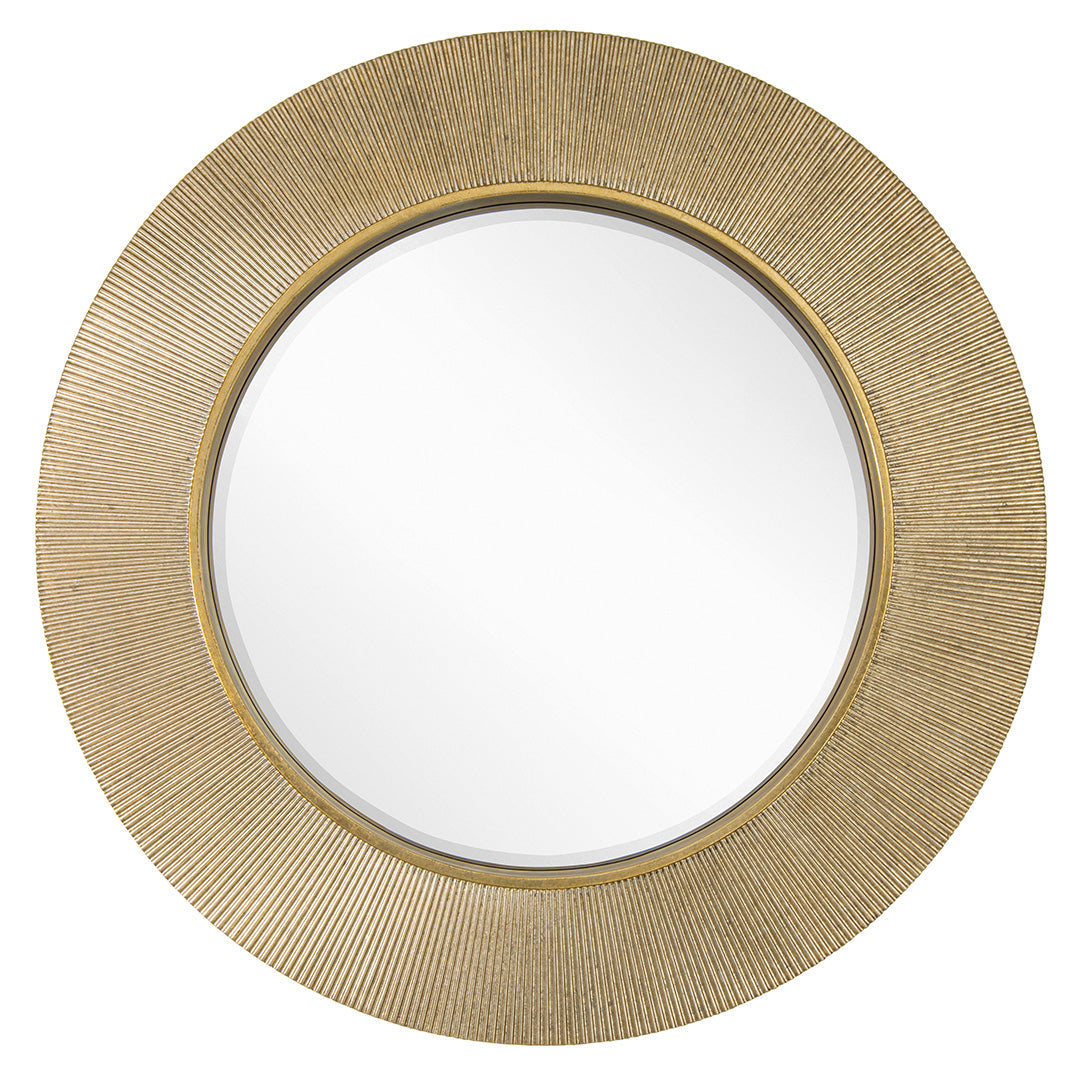 Edvin Gold Finish Wall Mirror by RV Astley