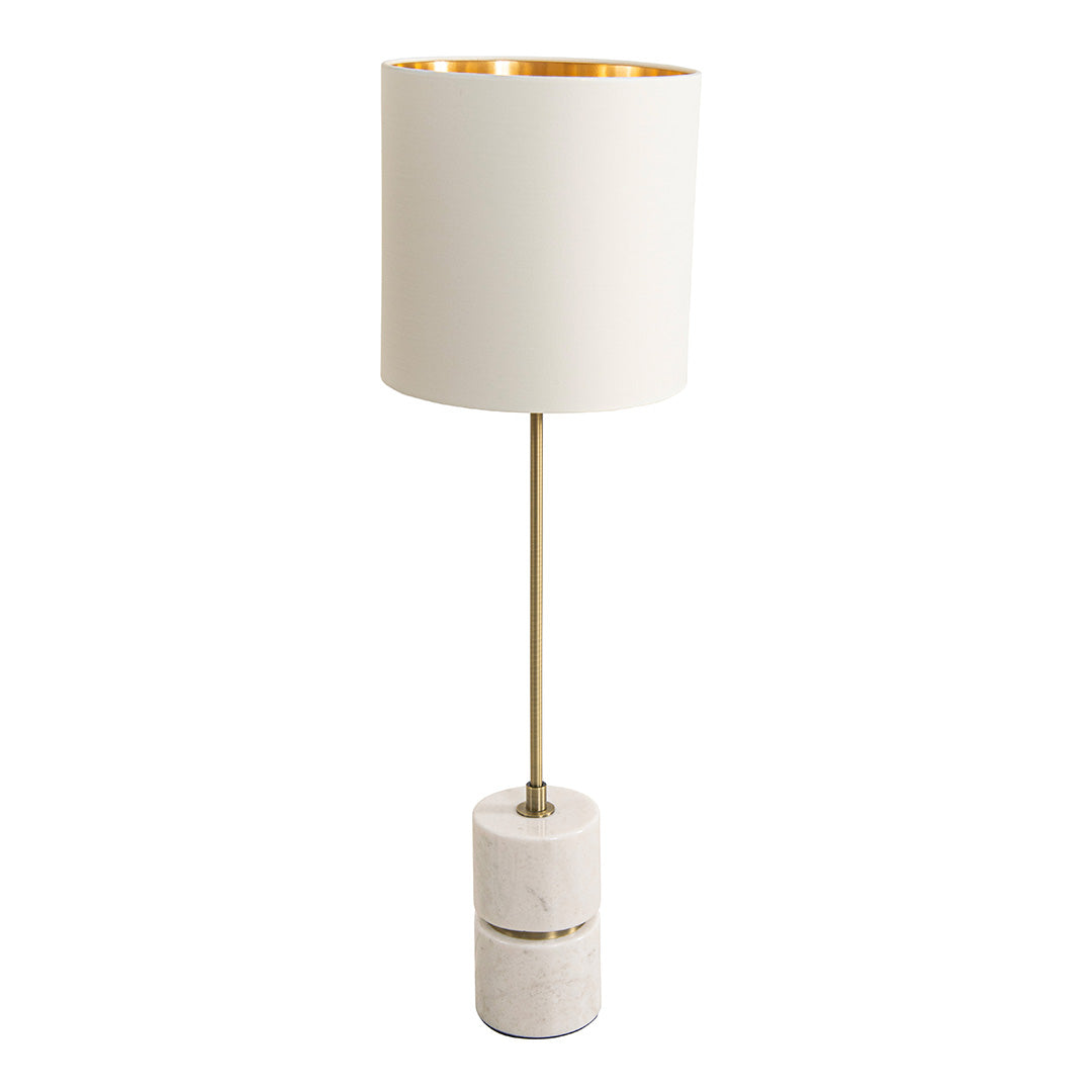 Robyn Tall White Marble Table Lamp by RV Astley