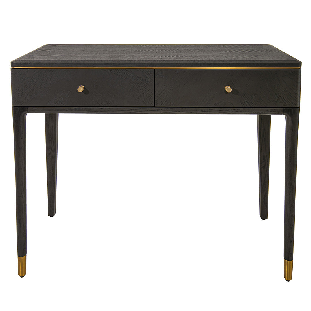 Vancent Dark Grey & Brass Dressing Table by RV Astley