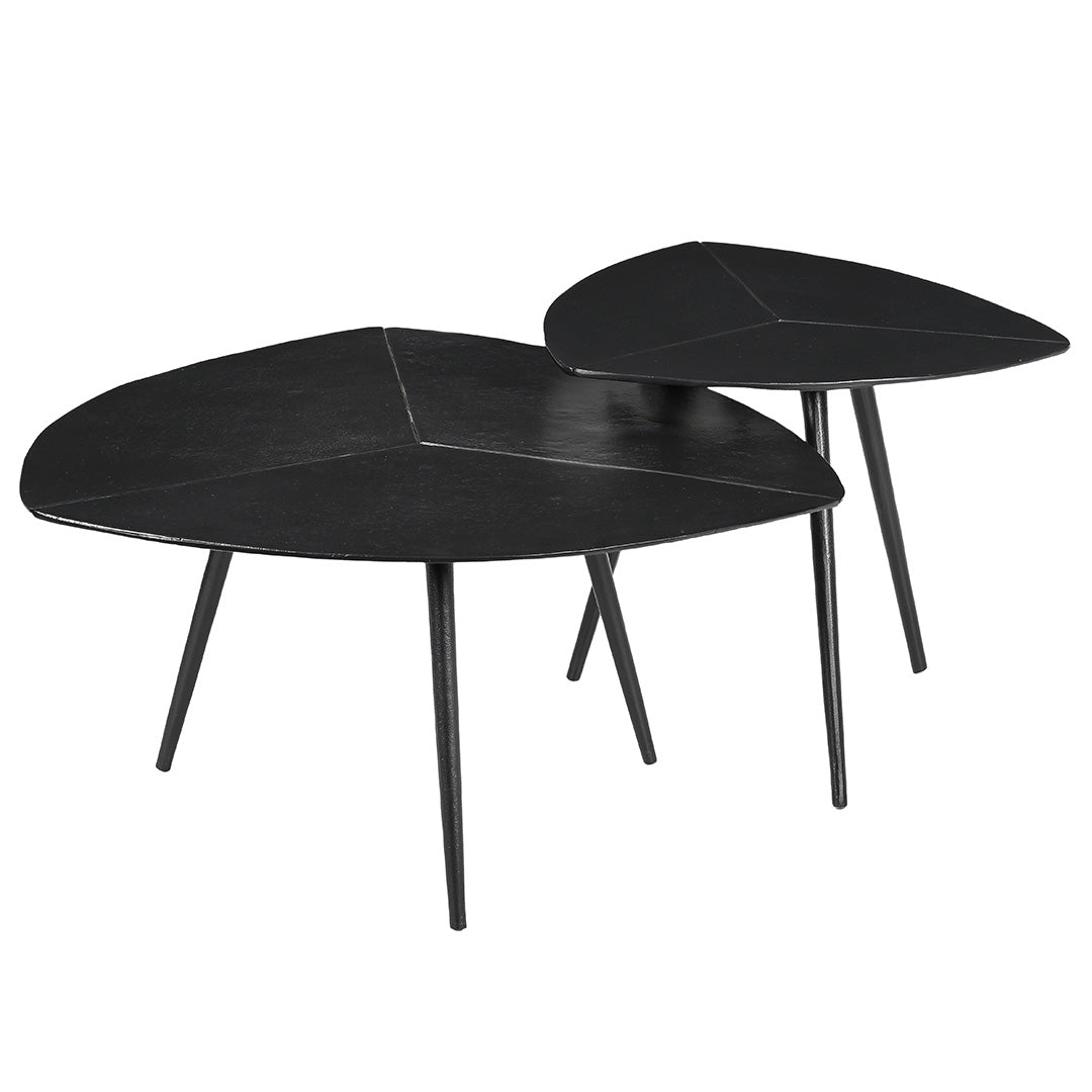 Loni Nest of Matt Black Tables by RV Astley