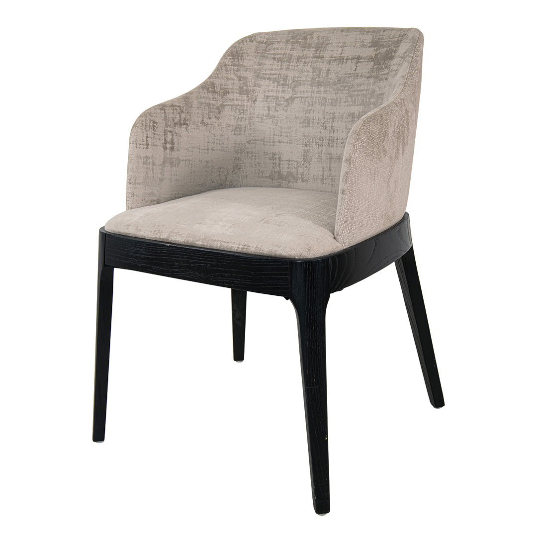 Venosa Mushroom Velvet Dining Chair by RV Astley