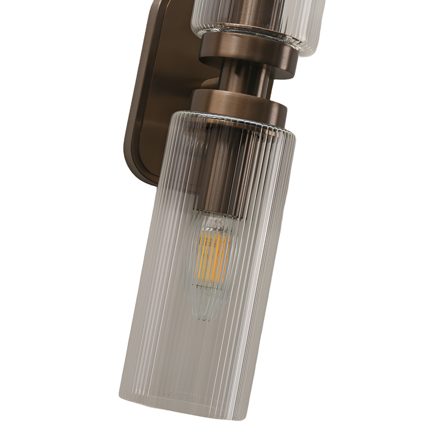 Revere Bronze & Clear Glass Wall Light by Luxe Collection