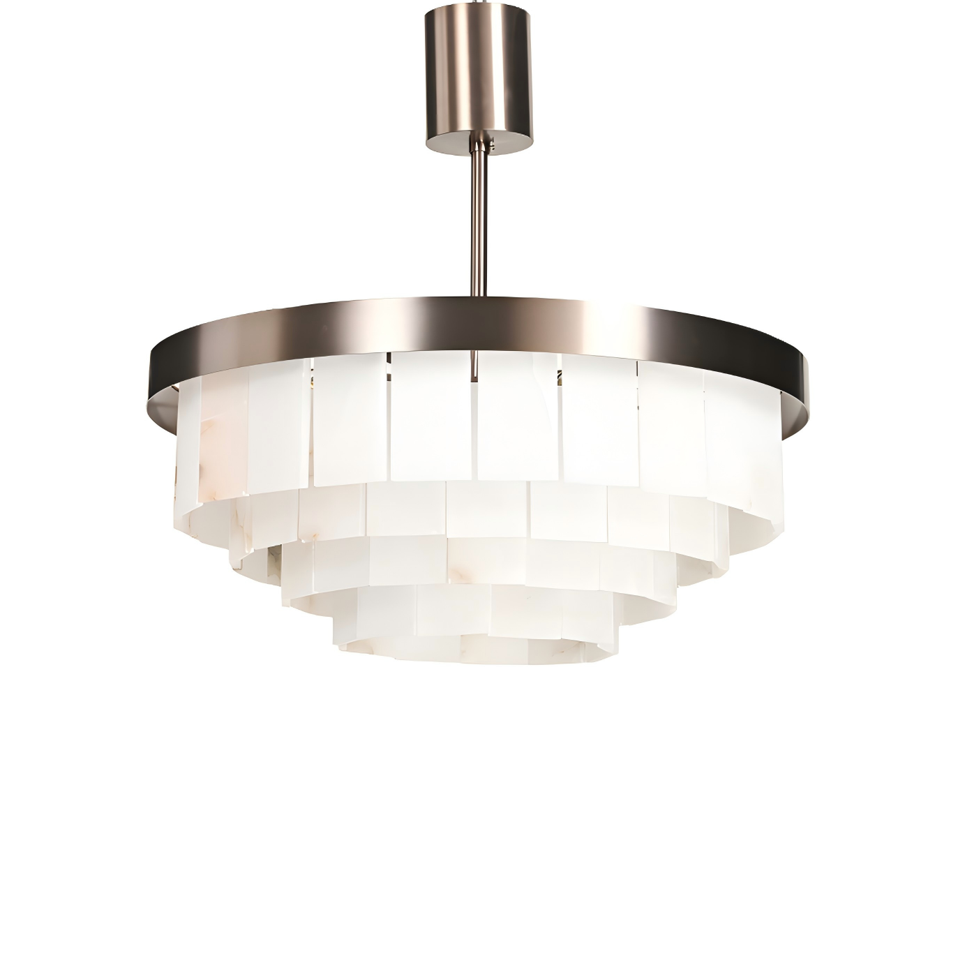 Mayfair Bronze & Alabaster Pendant 60cm by Luxe Collection