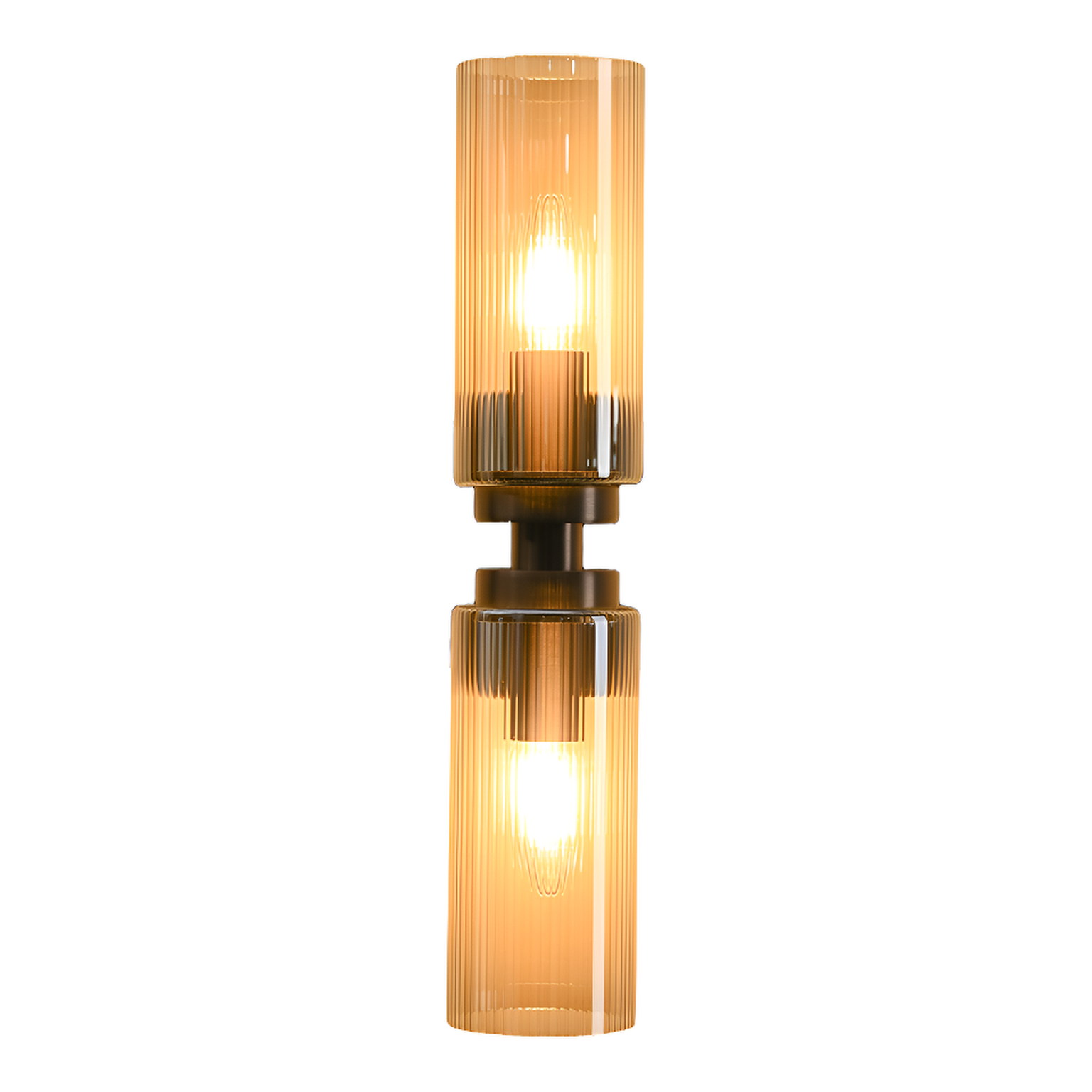 Revere Bronze & Smoked Glass Wall Light by Luxe Collection