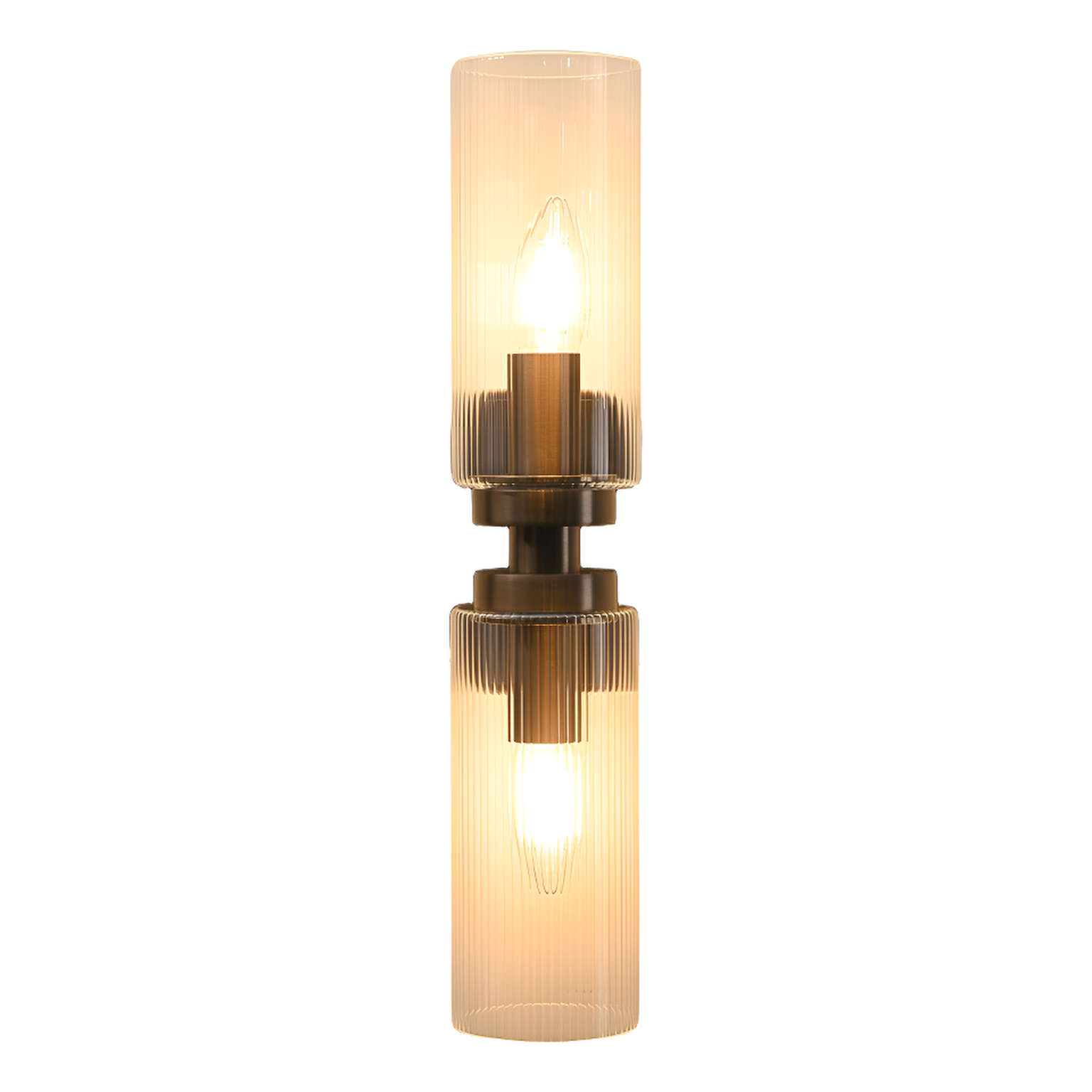 Revere Bronze & Clear Glass Wall Light by Luxe Collection