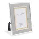 A 4x6 inch Laura Ashley photo frame in champagne color on a white background.