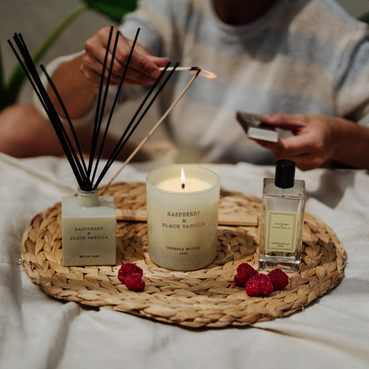 Raspberry & Black Vanilla 100ml Reed Diffuser – Decor Lighting