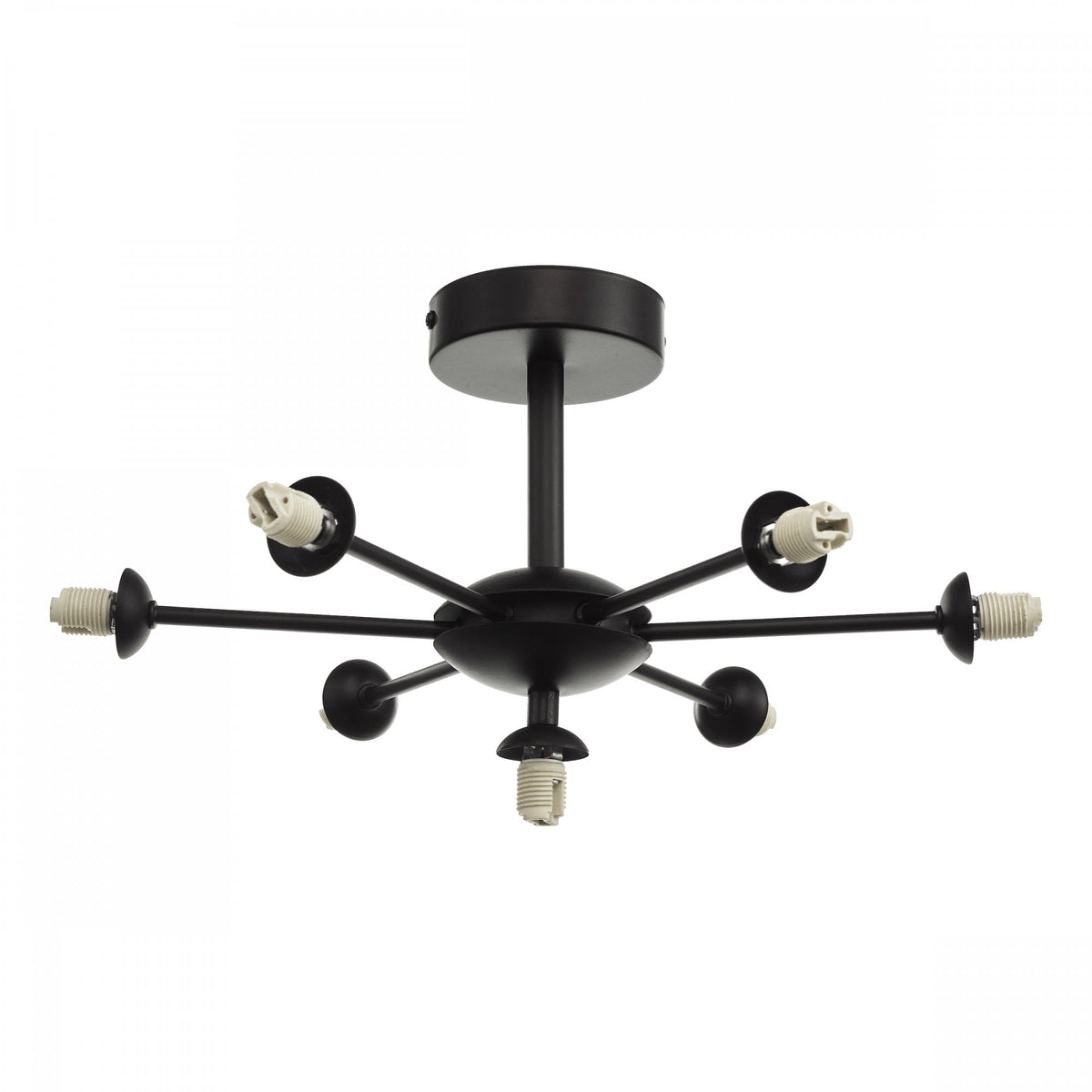 Cohen Matt Black 7 Light Pendant Light Frame Only – Decor Lighting