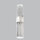 Colmar Nickel & Clear Glass Rods Single Pendant Light by RV Astley