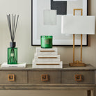 Danby Antique Brass & Opal Table Lamp by RV Astley
