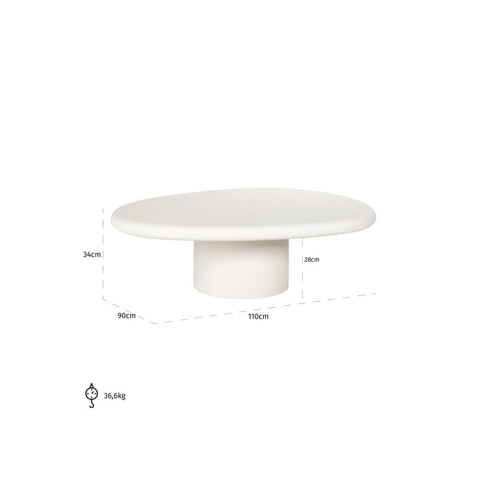 Bloomstone White Coffee Table - Outlet by Richmond Interiors