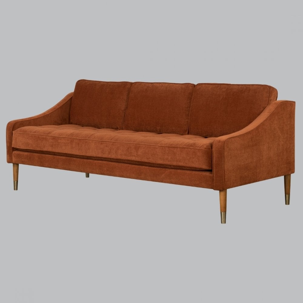 Bram Terracotta Sofa by RV Astley