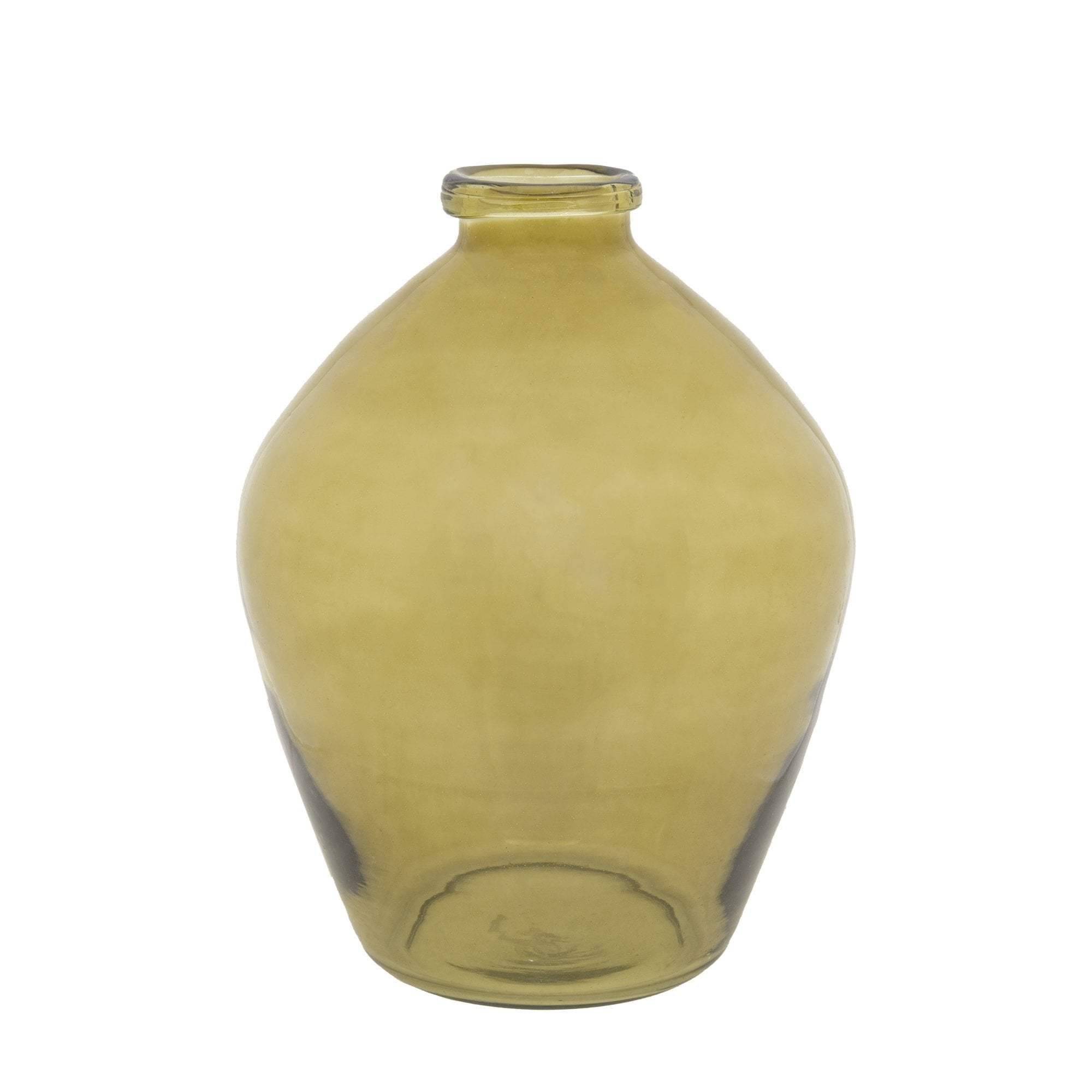 Pereda Handblown Glass Vase Olive - Outlet by Abode