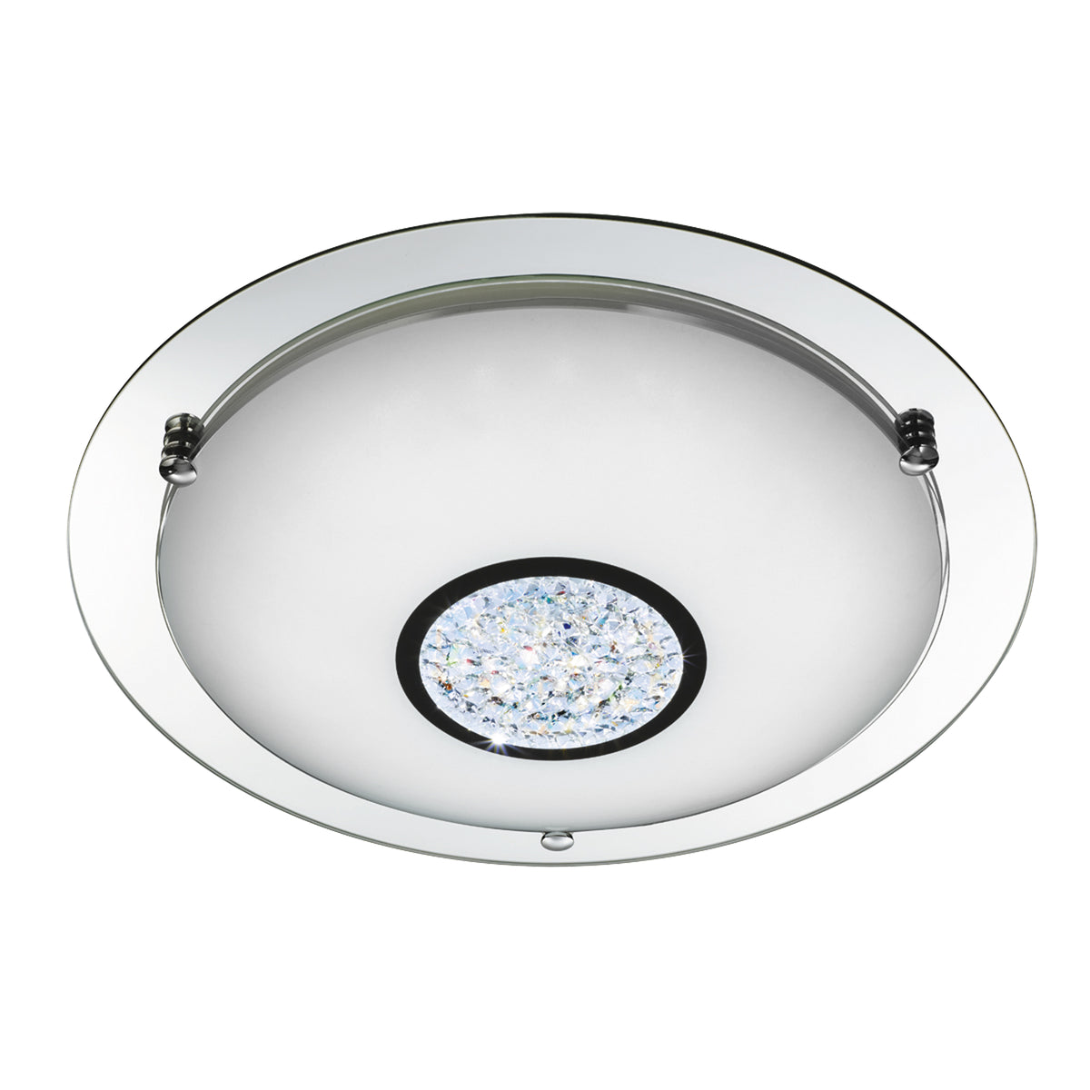 Portland Small Chrome LED Bathroom Flush – Decor Lighting