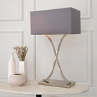Byton Polished Nickel Tall Table Lamp by RV Astley