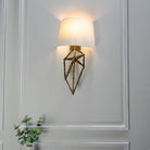 Lyra Antique Brass Wall Lamp by RV Astley