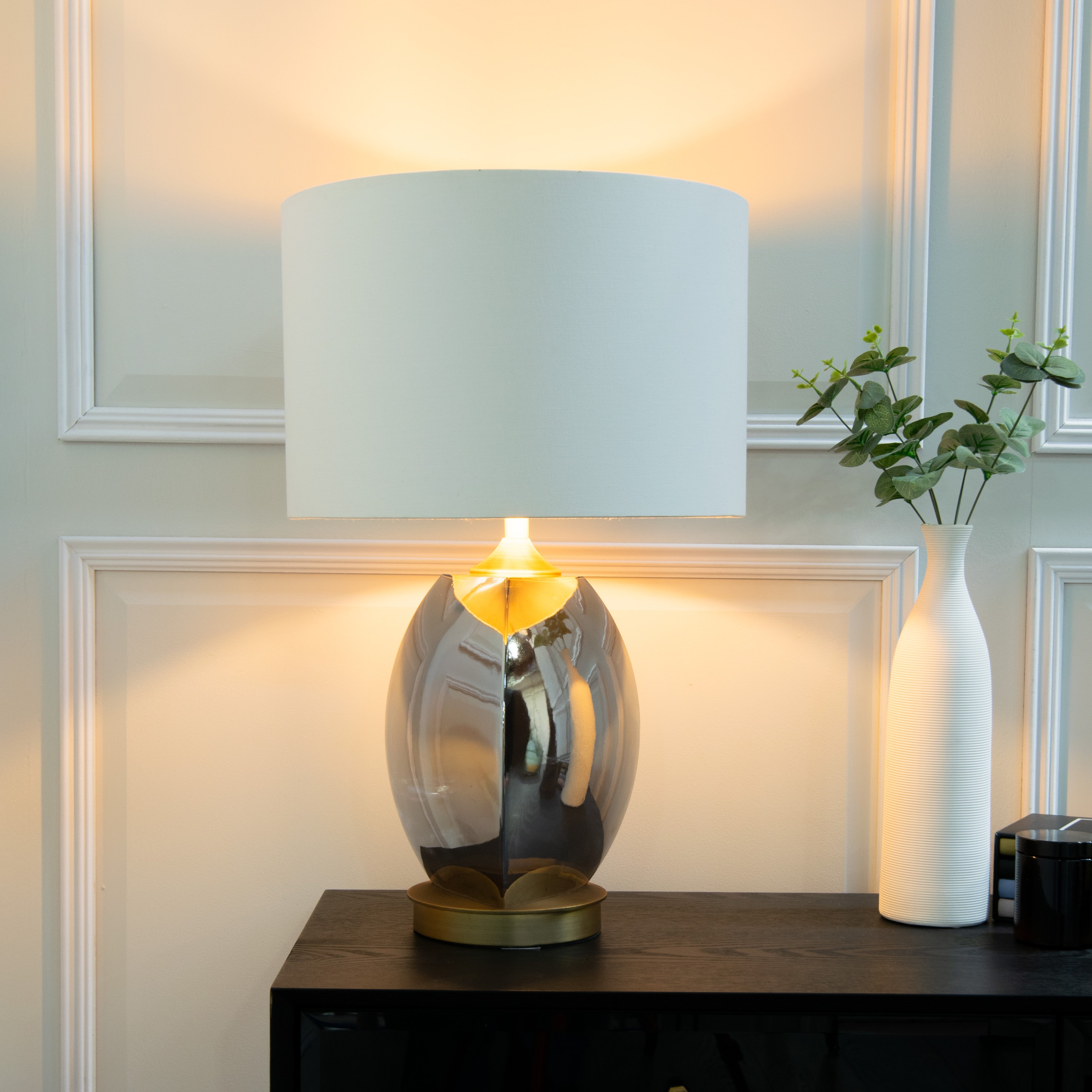 Talence Antique Brass Table Lamp by RV Astley