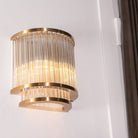 Iona Antique Brass & Glass Wall Light by RV Astley