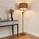 Enzo Antique Brass Finish Floor Lamp by RV Astley