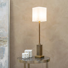 Herta Antique Brass Table Lamp by RV Astley