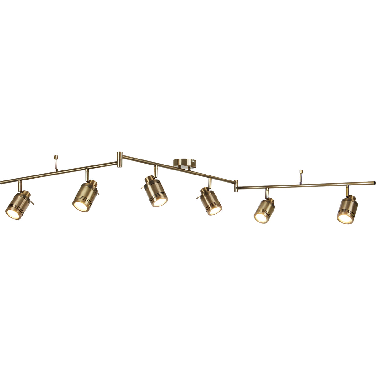 Samson Antique brass 6 Light Bathroom Spotlight – Decor Lighting