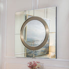 Viterbo Brushed Brass Mirror by RV Astley