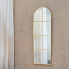 Roxi Gold Arched Wall Mirror by RV Astley