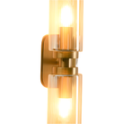 Revere Wall Light in Gold with Smoked Glass Light Shades by Luxe Collection