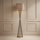Allai Antique Brass & Bronze Floor Lamp by RV Astley