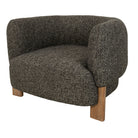 Alvaro Grey Fabric Armchair by RV Astley