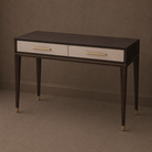 Arnaude Ceramic Grey & Chocolate Dressing Table by RV Astley