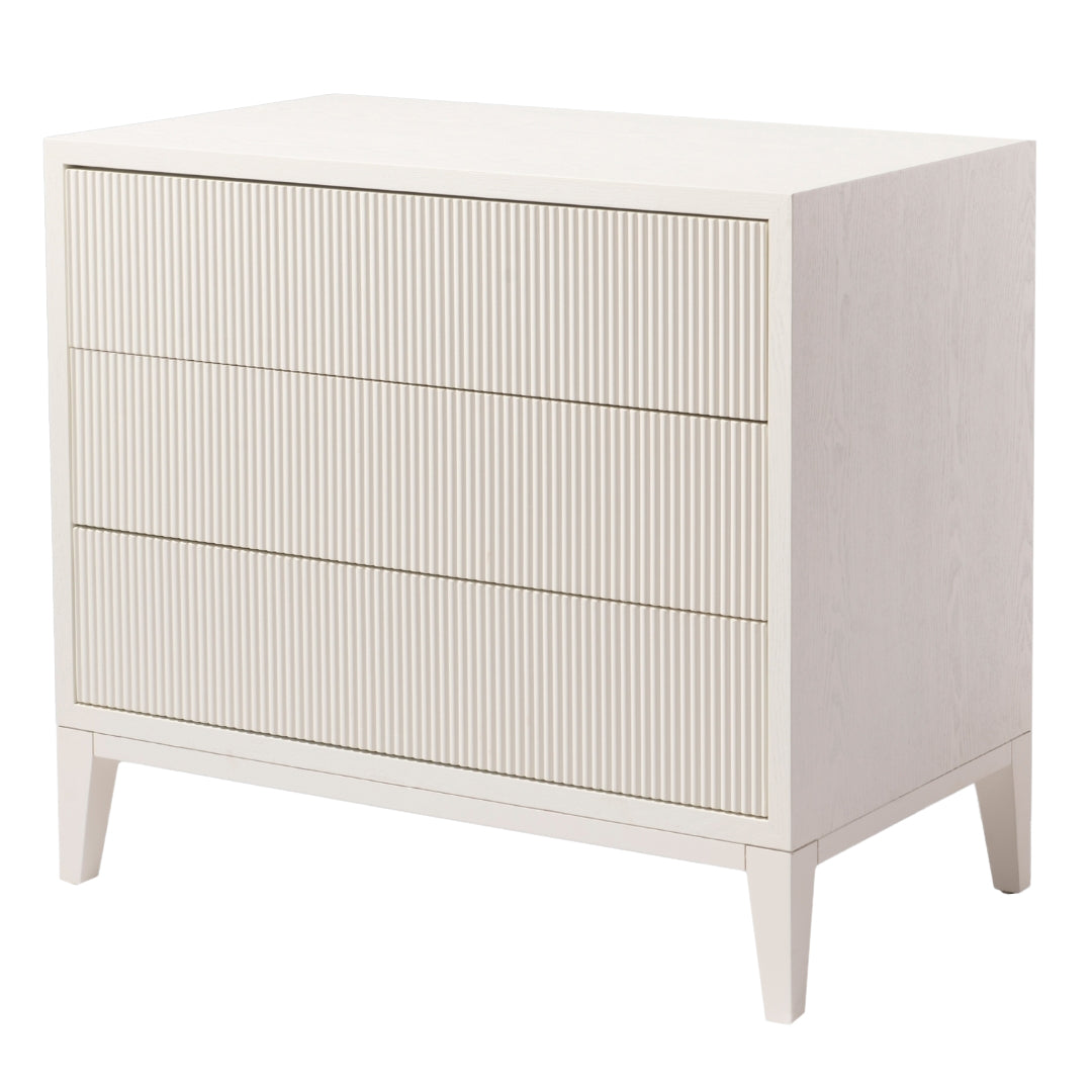 Amur White Finish 3 Drawer Chest by RV Astley