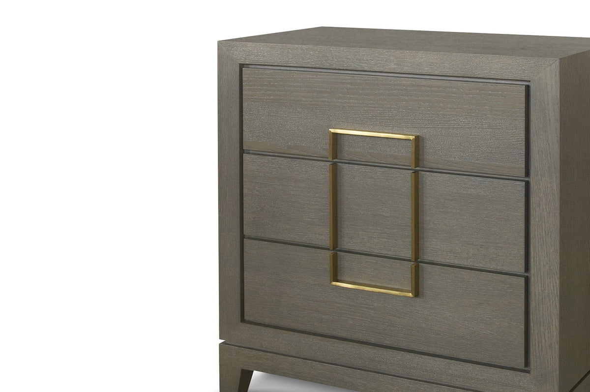 Lucca Grey Oak 3 Drawer Chest by Berkeley Designs