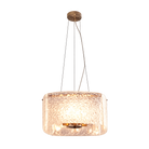 Sidley Muted Bronze & Textured Glass Pendant Light by RV Astley