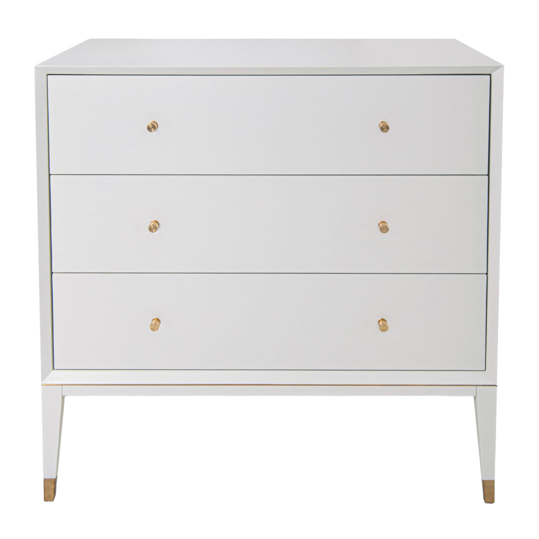 Bayeux White 3 Drawer Chest by RV Astley