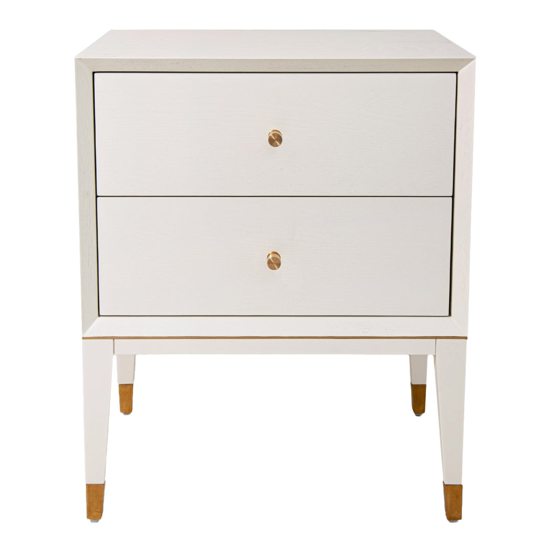Bayeux White Side Table by RV Astley
