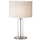 Lisle Clear Crystal & Nickel Finish Table Lamp by RV Astley